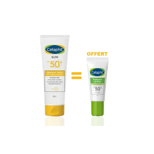 Cetaphil Pack Sun Lotion Liposomal 100ml 50+ Cetaphil Baume a Levres 50spf Offert