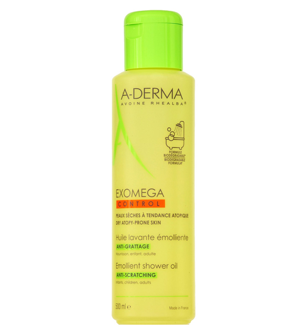 A-derma Exomega Control Huile Lavante Emolliente 500ml A-derma Exomega Control Huile Lavante Emolliente 500ml – Image 1