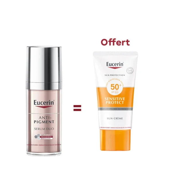 Eucerin anti-pigment serum duo 30ml+Ecran hydro protect spf50+ – Image 1